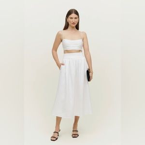 REFORMATION LOUISE TWO PIECE LINEN SET SIZE 12